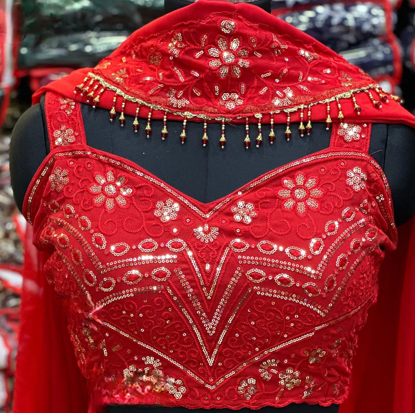 Lehenga Rouge Bollywood