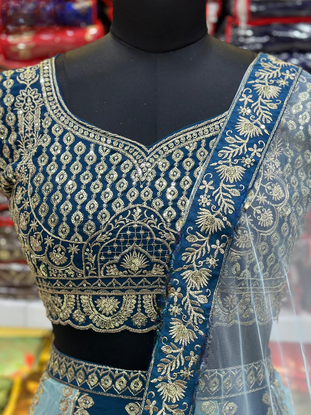 Lehenga Bleu Bollywood