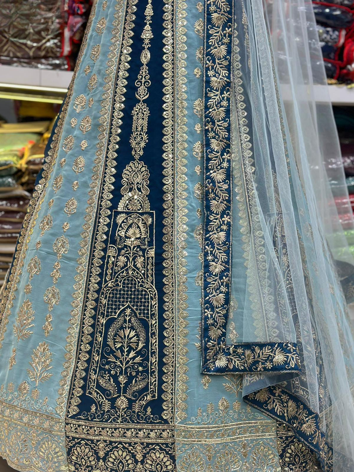Lehenga Bleu Bollywood
