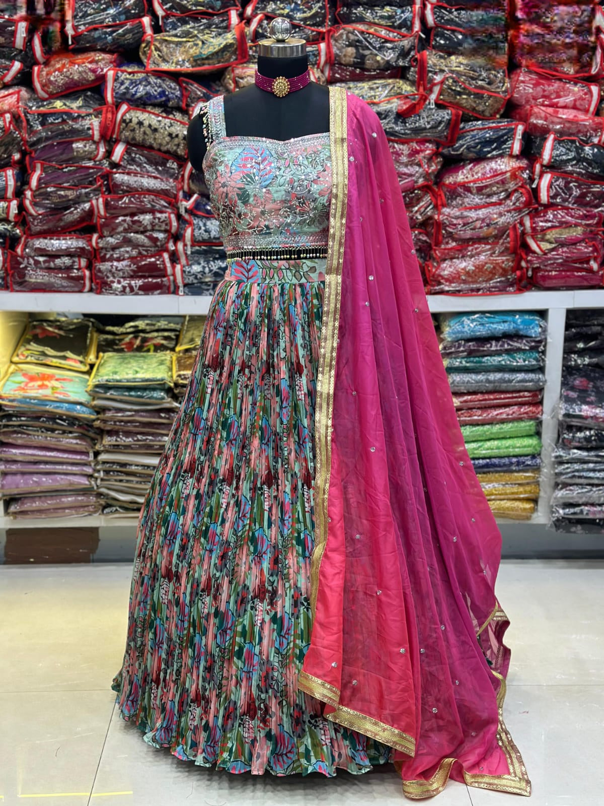 Lehenga Multicolores Bollywood